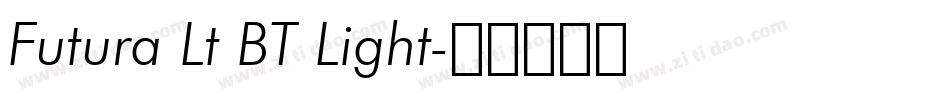 Futura Lt BT Light字体转换